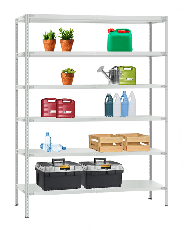 Стеллаж металлический Титан МС-900 2000x1000x600 6 полок