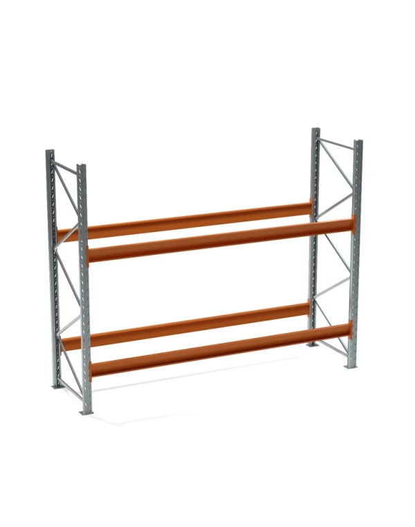 Стеллаж паллетный СП 3000x3600x1100, 2 яруса (3010 кг на ярус, 17700 кг на секцию)