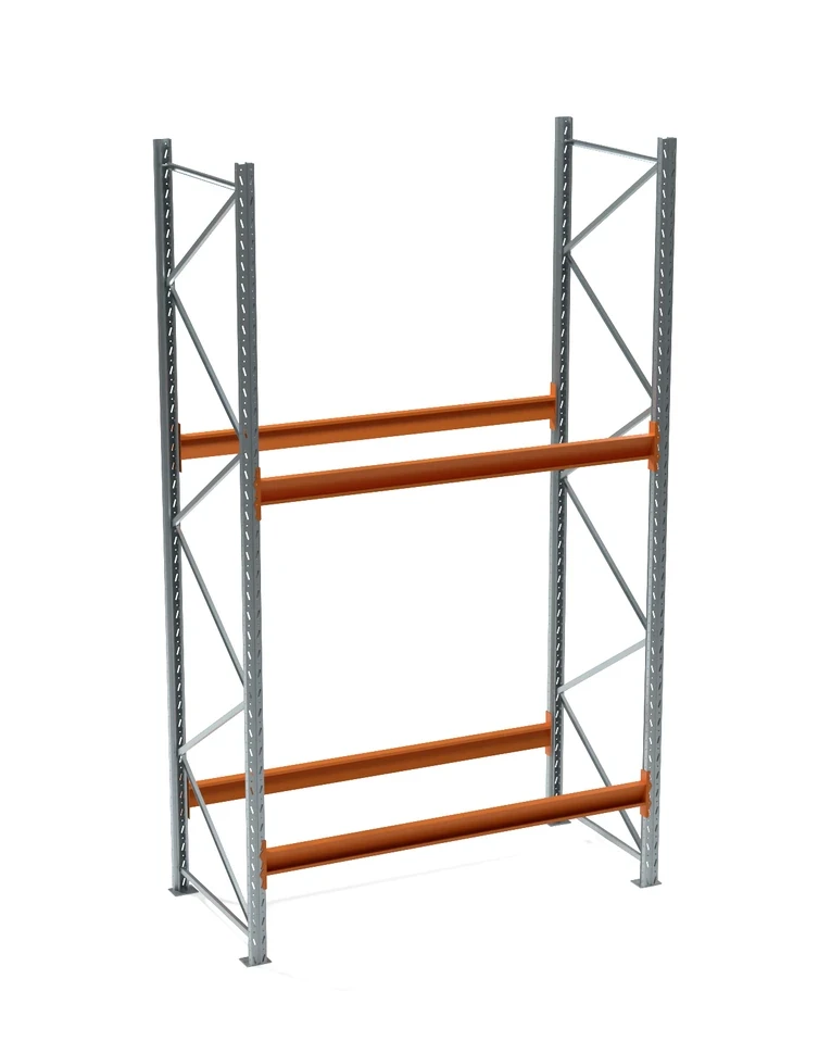 Стеллаж паллетный СП 4000x2200x1100, 2 яруса (3000 кг на ярус, 6800 кг на секцию)