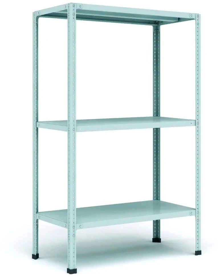 Стеллаж металлический Титан МС-500 1800х1200х600 3 полки Стеллаж металлический Титан МС-500 1800х1200х600 3 полки