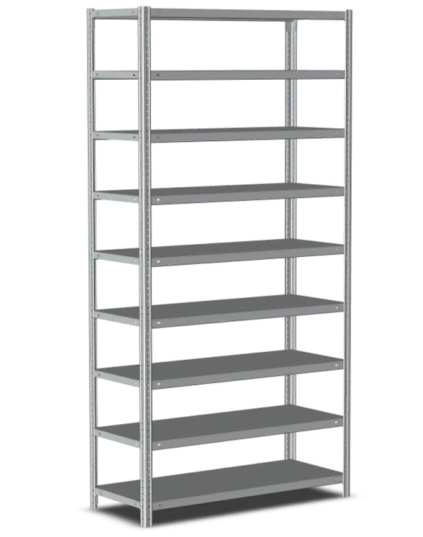 Стеллаж металлический Титан МС-500 2500х1200х400 9 полок