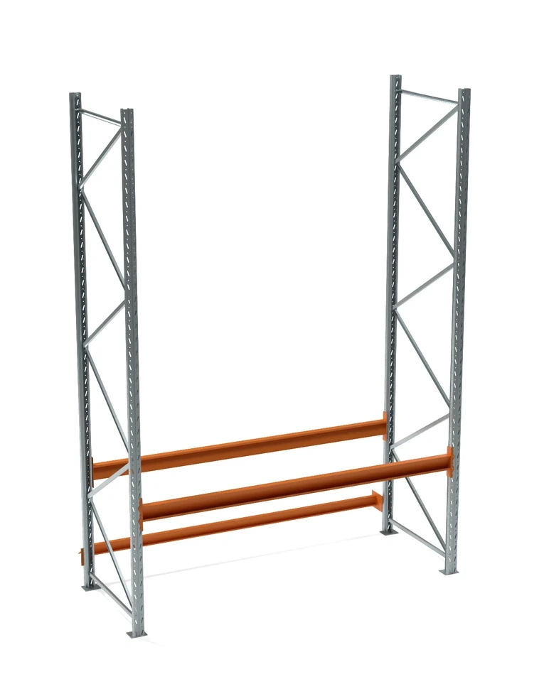 Стеллаж паллетный СП 4000x2700x1100, 1 ярус (1860 кг на ярус, 5900 кг на секцию) Стеллаж паллетный СП 4000x2700x1100, 1 ярус (1860 кг на ярус, 5900 кг на секцию)